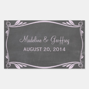 Stickers Lilac Flourish Chalkboard Mariage