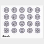 Stickers Lilac Mandala (Design 1) (Feuille)