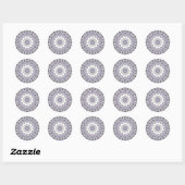 Stickers Lilac Mandala (Design 3) (Feuille)