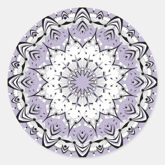 Stickers Lilac Mandala (Design 3) (Devant)