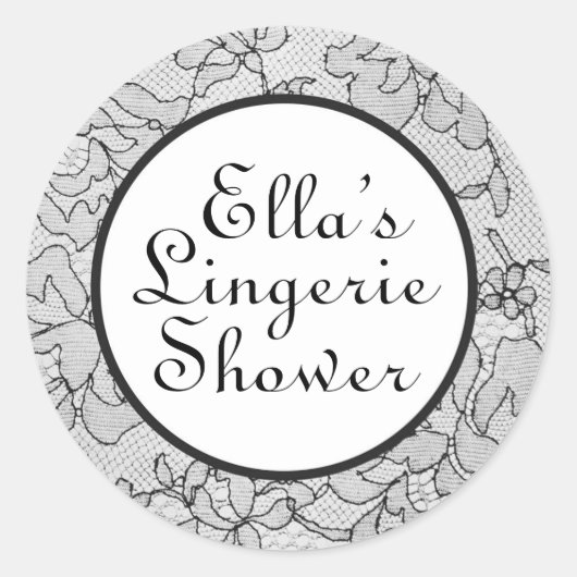 Stickers Lingerie en dentelle noire (Devant)