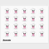 Stickers Lingerie rose (Feuille)