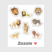 Stickers Lion (Feuille)