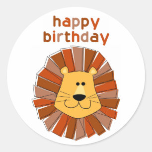 Stickers Lion Birthday