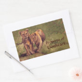 Stickers Lion Cubs Art Plaque (Enveloppe)