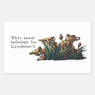 Stickers Lion Cubs personnelle Plaque