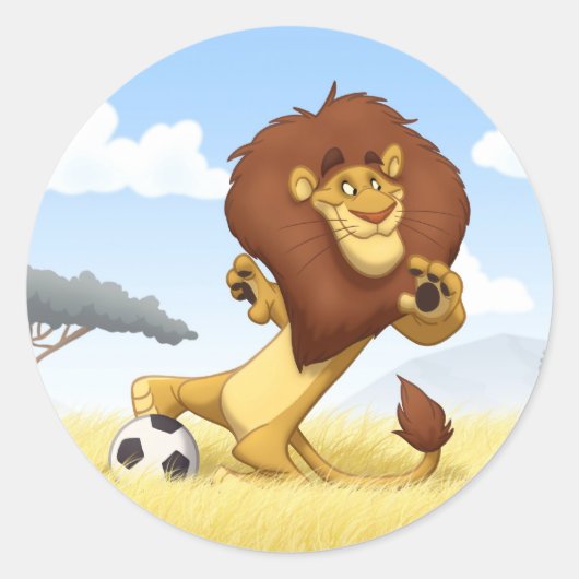 Stickers Lion Football (Devant)