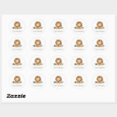 Stickers Lion Wild One Birthday (Feuille)
