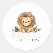 Stickers Lion Wild One Birthday (Devant)