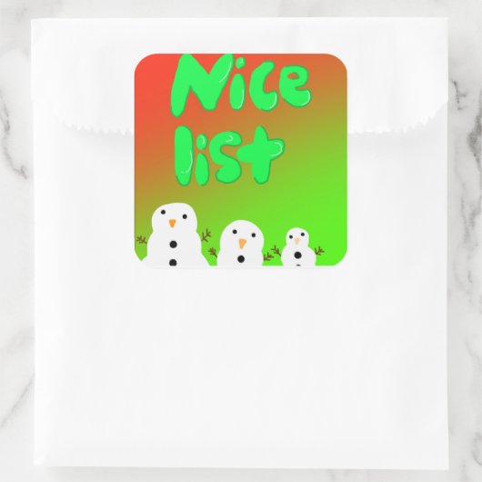 Stickers Liste Nice (Sac)