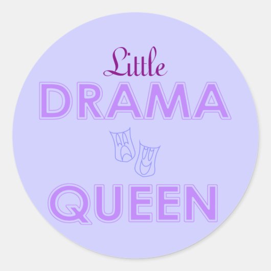 Stickers Little Drama Queen (Devant)