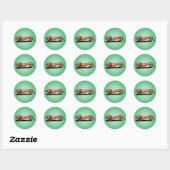 Stickers Little Red Doxie (Feuille)