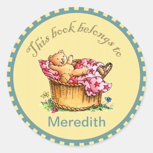 Stickers Livre Ours Teddy (Devant)