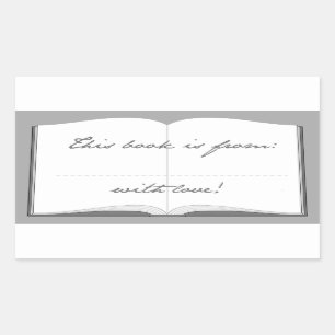 Stickers Livre Personnalisé (Ce Livre Est De)