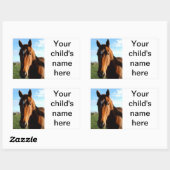 Stickers Livre scolaire Cheval Pony (Feuille)