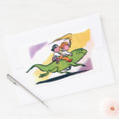 Stickers Lizard Ride de Peter Wheat (7 formes) (Enveloppe)