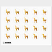 Stickers Llama d'or (Feuille)