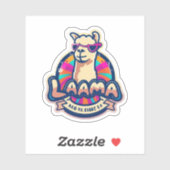 Stickers Llama Le cadeau parfait pour les Amoureux (Feuille)