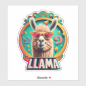 Stickers Llama Le cadeau parfait pour les Amoureux (Feuille)