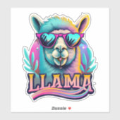 Stickers Llama où le plaisir rencontre la mode (Feuille)