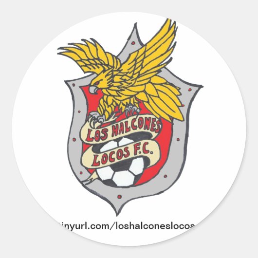 Stickers Locos FC Los Halcones - Round (Devant)