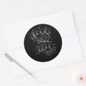 Stickers Logo Black & Silver Rock & Roll (Enveloppe)