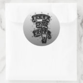 Stickers Logo Black & Silver Rock & Roll 2 (Sac)