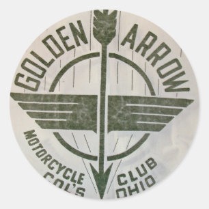 Stickers Logo Club Golden Arrow Motorcycle