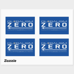 Stickers Logo de la ligne blanche Globalism Zero™