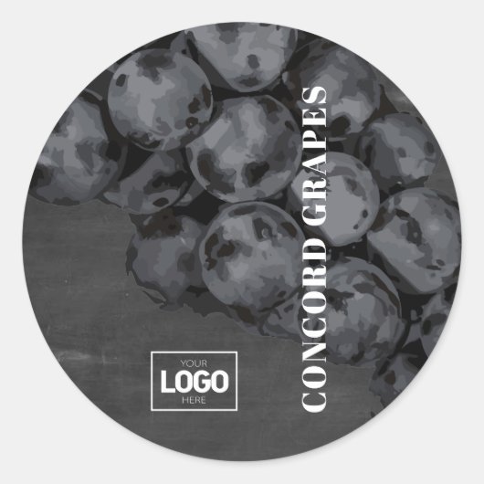 Stickers Logo de Raisins de Concorde de Brandy (Devant)