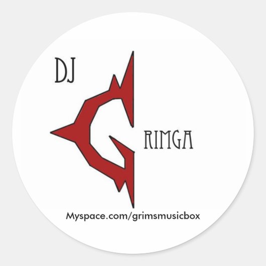 Stickers Logo Dj Grimga (Devant)