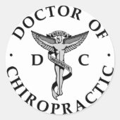 Stickers Logo Docteur en Chiropratique (Devant)