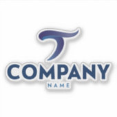 Stickers Logo Entreprise Coupe personnalisée - Mar (Devant)