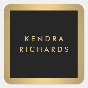 Stickers Logo Glam Gold Name