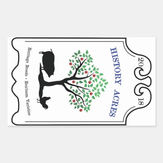 Stickers Logo History Acres (Devant)