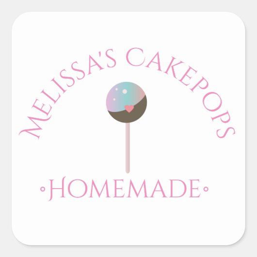 Stickers Logo Pops de Gâteaux Boulangerie maison A (Devant)