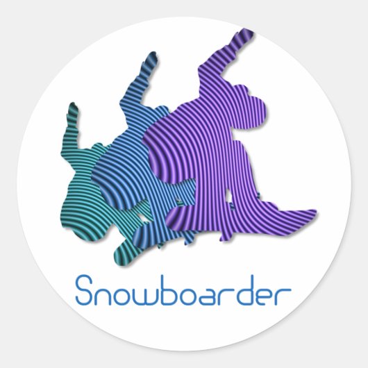 Stickers Logo Snowboardeur (Devant)