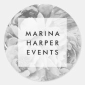 Stickers Logo vintage noir et blanc (Devant)