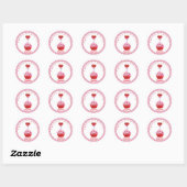 Stickers Lollipop Cupcake de la Saint-Valentin (Feuille)