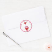 Stickers Lollipop Cupcake de la Saint-Valentin (Enveloppe)