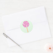 Stickers Lollipop rose (Enveloppe)