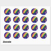Stickers Lollipops et Rainbows personnalisables (Feuille)
