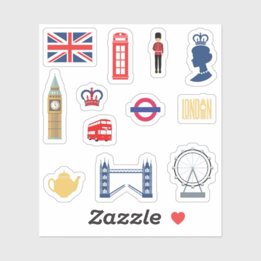 Stickers Londres (Feuille)
