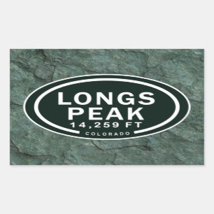 Stickers Longs Peak 14,259 FT CO Mountain