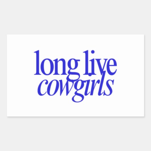 Stickers Longue Vie Cowgirls (Devant)