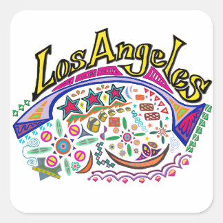stickers "Los Angeles Playful"