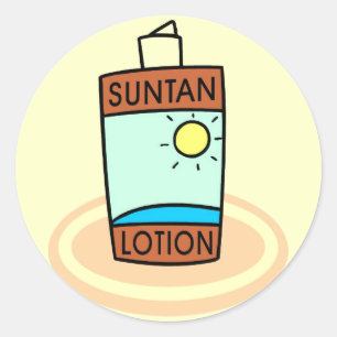 Stickers Lotion Suntan
