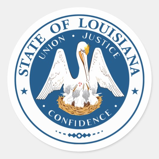 Stickers Louisiana State Seal (Devant)