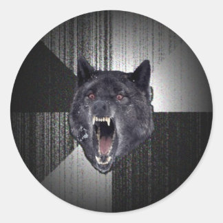 Stickers Loup fou