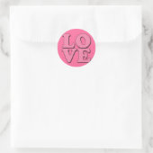 stickers LOVE en rose (Sac)